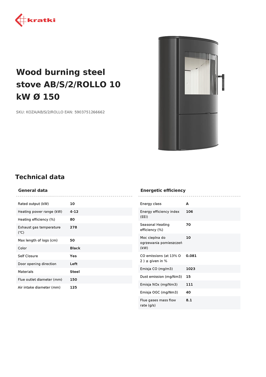 KRATKI KOZA/AB/S/2/ROLLO 10KW (70-90M2) ΕΝΕΡΓΕΙΑΚΗ ΣΟΜΠΑ ΞΥΛΟΥ ΑΠΟ ΧΑΛΥΒΑ ΜΕ ΛΕΥΚΑ ΚΕΡΑΜΙΚΑ TERMOTEC - Image 5