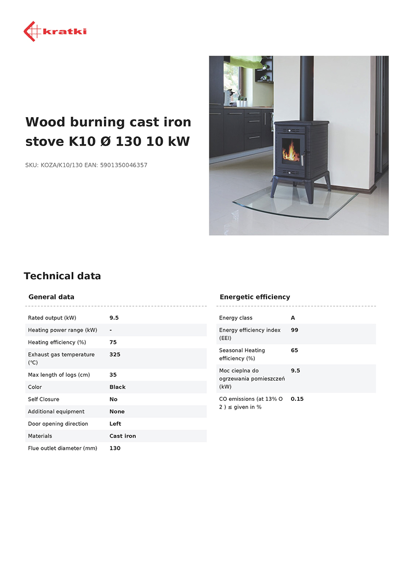 KRATKI KOZA/K10/130 9,5KW (80-130M2) ΕΝΕΡΓΕΙΑΚΗ ΣΟΜΠΑ ΜΑΝΤΕΜΕΝΙΑ - Image 5