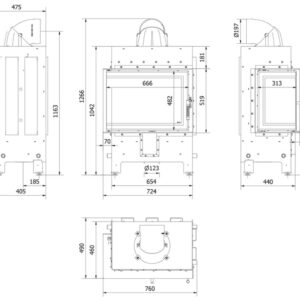 Alternative view of KRATKI LUCY/12/L/NEW/BLACK ΑΡΙΣΤΕΡΗ ΓΩΝΙΑ ΑΝΟΙΓΟΜΕΝΟ 12KW (80-130M2) ΕΝΕΡΓΕΙΑΚΟ ΤΖΑΚΙ ΑΕΡΟΘΕΡΜΟ ΜΕ ΜΑΥΡΑ ΚΕΡΑΜΙΚΑ TERMOTEC