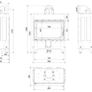 Alternative view of KRATKI LUCY/14/NEW/BLACK ΑΝΟΙΓΟΜΕΝΟ 14KW (100-150M2) ΕΝΕΡΓΕΙΑΚΟ ΤΖΑΚΙ ΑΕΡΟΘΕΡΜΟ ΜΕ ΜΑΥΡΑ ΚΕΡΑΜΙΚΑ TERMOTEC