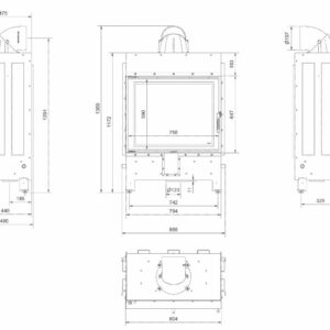 Alternative view of KRATKI LUCY/15/NEW/BLACK ΑΝΟΙΓΟΜΕΝΟ 15KW (110-160M2) ΕΝΕΡΓΕΙΑΚΟ ΤΖΑΚΙ ΑΕΡΟΘΕΡΜΟ ΜΕ ΜΑΥΡΑ ΚΕΡΑΜΙΚΑ TERMOTEC