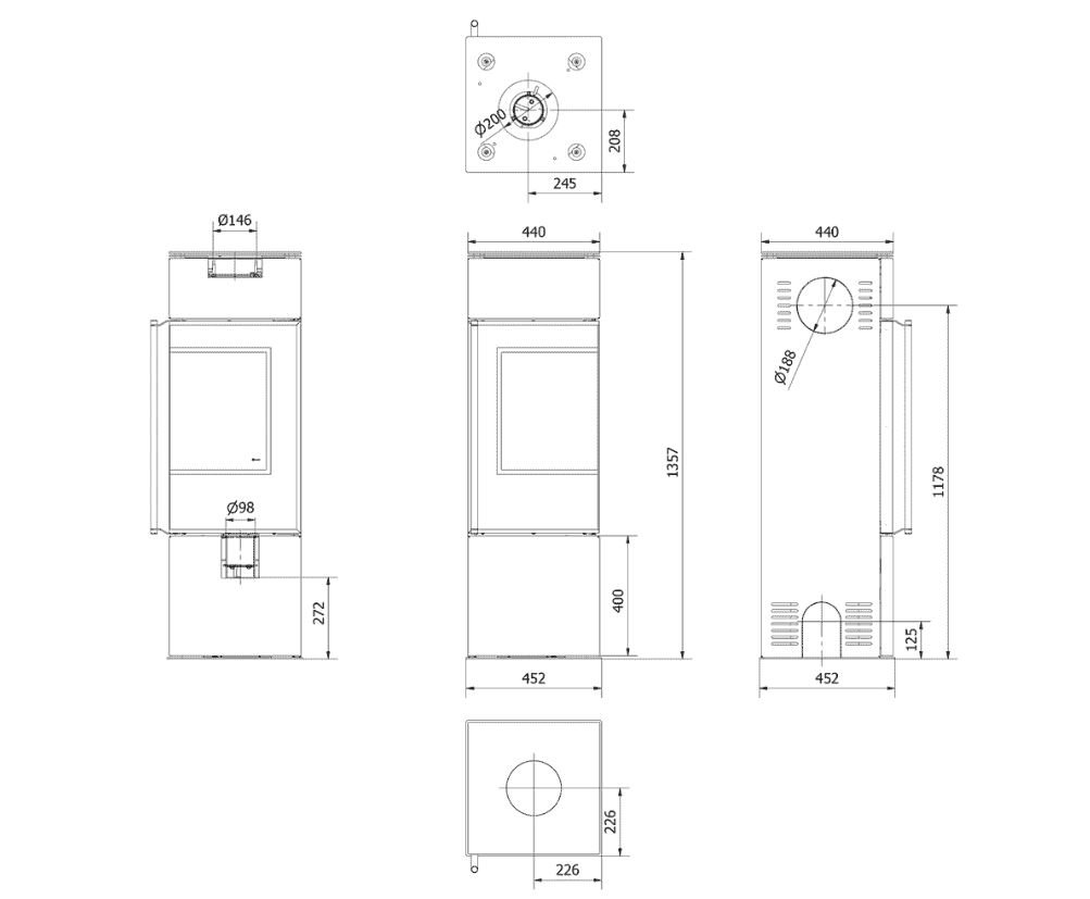 KRATKI REN/S/P 7KW ECODESIGN (70 - 95M2) ΕΝΕΡΓΕΙΑΚΗ ΣΟΜΠΑ ΑΠΟ ΧΑΛΥΒΑ ΜΕ ΛΕΥΚΑ ΚΕΡΑΜΙΚΑ TERMOTEC - Image 3