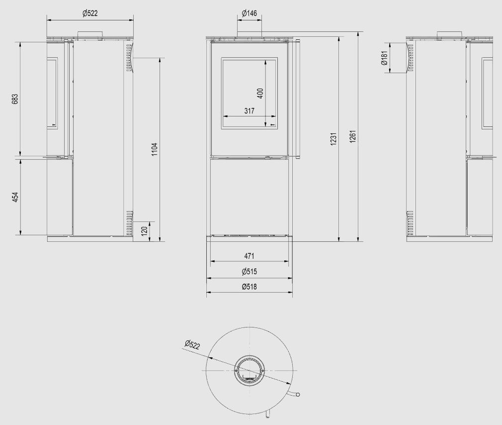 KRATKI SVEN/BLACK 7KW ECODESIGN (75 - 90M2) ΕΝΕΡΓΕΙΑΚΗ ΣΟΜΠΑ ΑΠΟ ΧΑΛΥΒΑ ΜΕ ΜΑΥΡΑ ΚΕΡΑΜΙΚΑ TERMOTEC - Image 3
